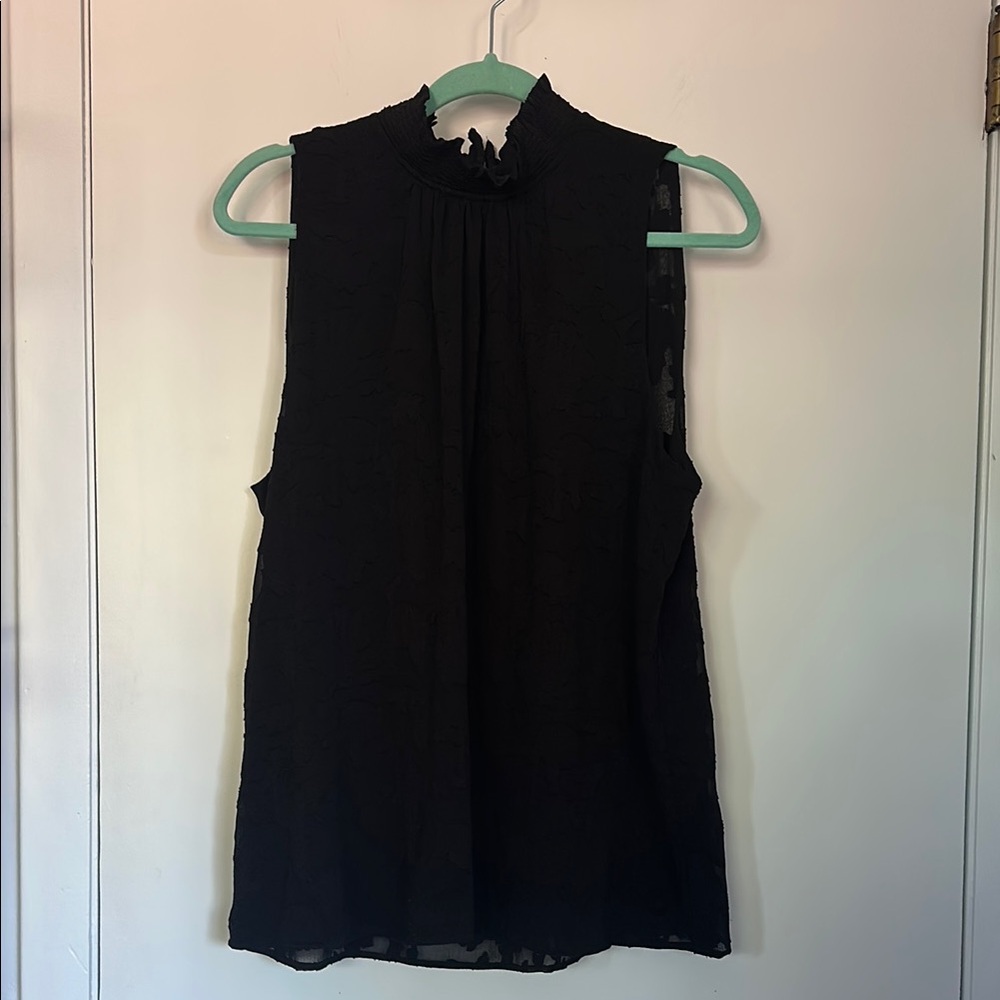 LOFT Elegant Black Sleeveless Top